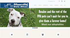 Desktop Screenshot of pflugervillepetsalive.org